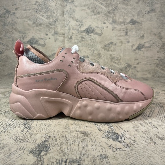 ACNE STUDIOS ACNE STUDIOS PINK ‘MANHATTAN’ SNEAKERS - Picture 1 of 12